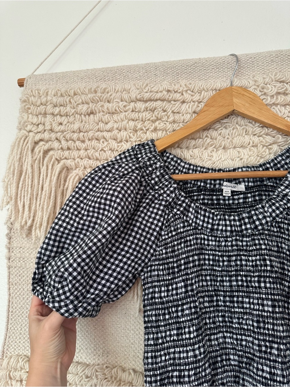 Madewell Smocked U-Neck Mini Dress - Picture 5 of 7